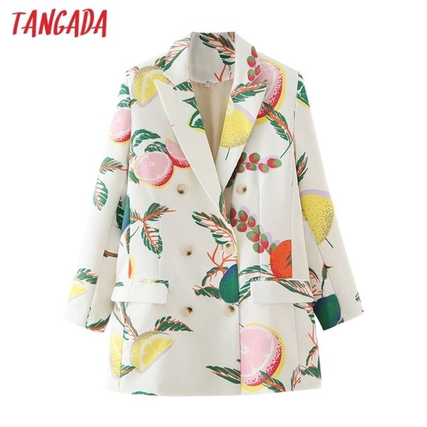 tangada women fashion fruit print blazer coat vintage double breasted long sleeve female outerwear chic da139 211116, White;black
tangada women fashion fruit print blazer coat vintage double breasted long sleeve female outerwear chic da139 211116, White;black