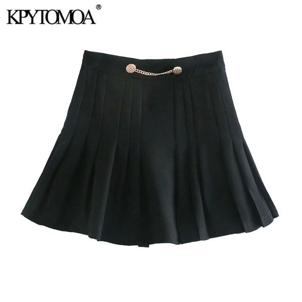 women chic fashion with chain pleated bermuda shorts skirts high waist back zipper female mujer 210420, White;black
women chic fashion with chain pleated bermuda shorts skirts high waist back zipper female mujer 210420, White;black