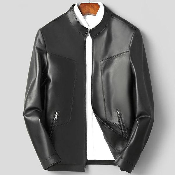 plus thick leather jacket men natural comfortable coat men's & faux, Black
plus thick leather jacket men natural comfortable coat men's & faux, Black