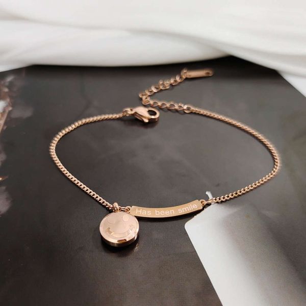 ,bracelet titanium steel smiling face bracelet women's fashion net red niche design temperament wrist jewelry recommendation, Golden;silver
,bracelet titanium steel smiling face bracelet women's fashion net red niche design temperament wrist jewelry recommendation, Golden;silver
