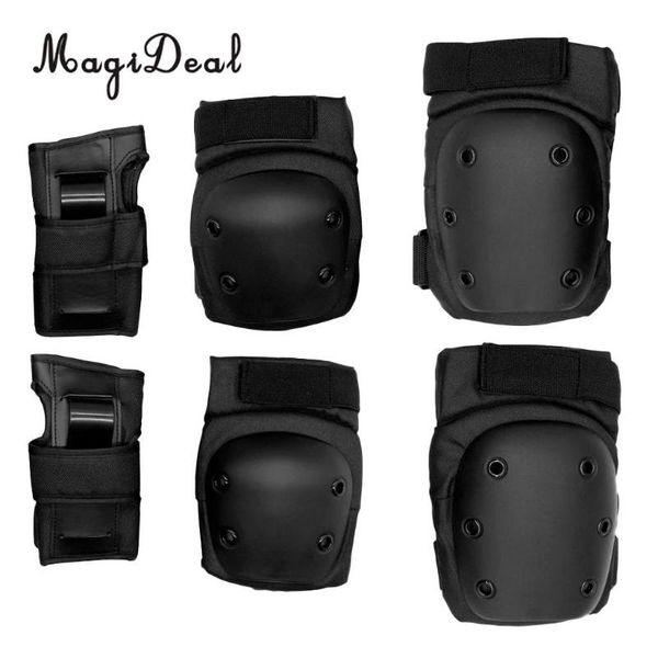 elbow & knee pads magideal set 6 kids adjustable skateboard roller inline skate cycling protective + wrist support guard, Black;gray
elbow & knee pads magideal set 6 kids adjustable skateboard roller inline skate cycling protective + wrist support guard, Black;gray