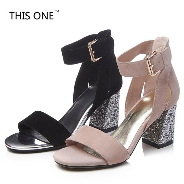 2021 size 35-39 square high heels bling ankle strap crystal women sandals office lady party shoes woman footwear, Black
2021 size 35-39 square high heels bling ankle strap crystal women sandals office lady party shoes woman footwear, Black