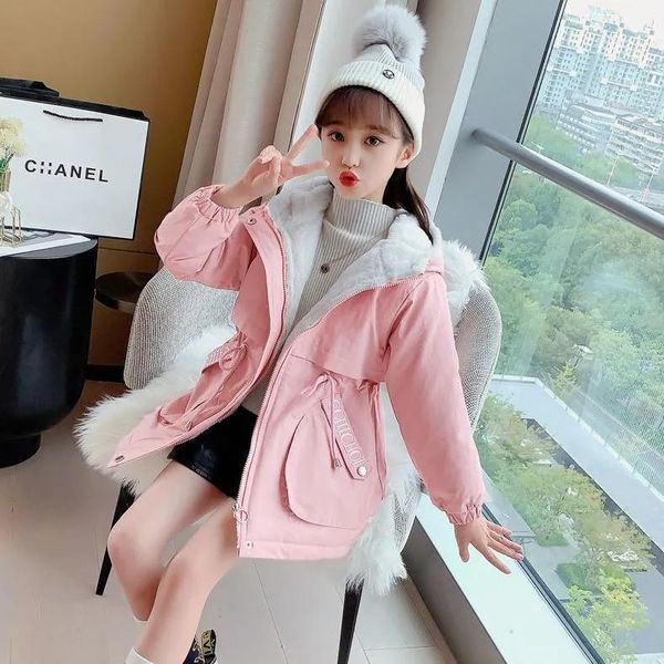 down coat winter letter printing warm jacket girls waist hoodie pink yellow purple zipper plus velvet thick mid-length fashion, Blue;gray
down coat winter letter printing warm jacket girls waist hoodie pink yellow purple zipper plus velvet thick mid-length fashion, Blue;gray