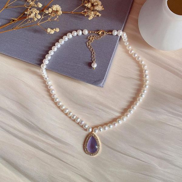 pendant necklaces style retro elegant temperament fashion fresh water pearl lady necklace gift accessories, Silver
pendant necklaces style retro elegant temperament fashion fresh water pearl lady necklace gift accessories, Silver