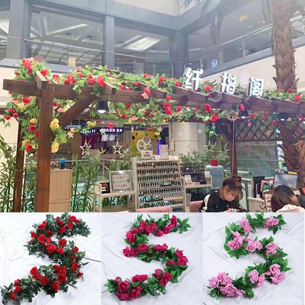 decorative flowers & wreaths 2.2m artificial bloom simulation silk rose flower vine ivy home wedding decor farmhouse fabric wall
decorative flowers & wreaths 2.2m artificial bloom simulation silk rose flower vine ivy home wedding decor farmhouse fabric wall