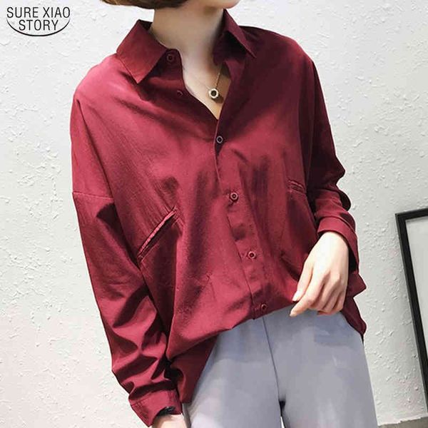 korean loose ladies blusas autumn long sleeve button cardigan blouse casual plus size solid women shirt 10323 210415, White
korean loose ladies blusas autumn long sleeve button cardigan blouse casual plus size solid women shirt 10323 210415, White