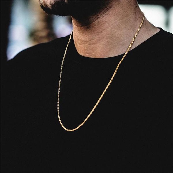 chains 2.5/3/4mm stainless steel necklace mens gold color neck chain cuba link miami necklaces 20-30inch punk homme for men, Silver
chains 2.5/3/4mm stainless steel necklace mens gold color neck chain cuba link miami necklaces 20-30inch punk homme for men, Silver