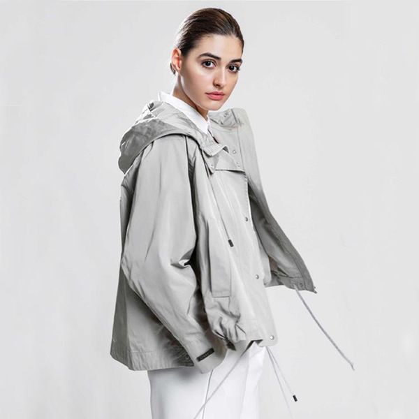 buor women's casual hooded jacket early 2021 spring fashion loose long sleeve short windbreaker jackets, Black;brown
buor women's casual hooded jacket early 2021 spring fashion loose long sleeve short windbreaker jackets, Black;brown