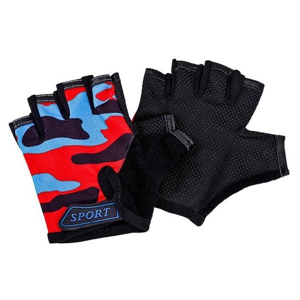 cycling gloves half finger bicycle high elastic non-slip bike camouflage children's riding equipment, Black
cycling gloves half finger bicycle high elastic non-slip bike camouflage children's riding equipment, Black