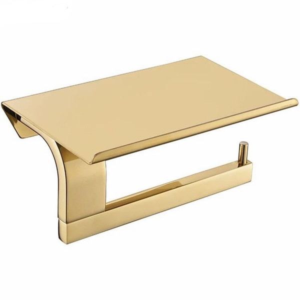 golden toilet paper holder wall mounted tissue roll hanger sus stainless steel phone platform bathroom hardware set matte black holders
golden toilet paper holder wall mounted tissue roll hanger sus stainless steel phone platform bathroom hardware set matte black holders
