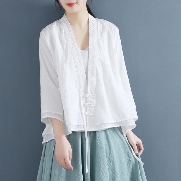 ethnic clothing women cotton linen shirt chinese style vintage retro cardigan coat fairy tea ceremony tai chi uniform hanfu suit, Red
ethnic clothing women cotton linen shirt chinese style vintage retro cardigan coat fairy tea ceremony tai chi uniform hanfu suit, Red