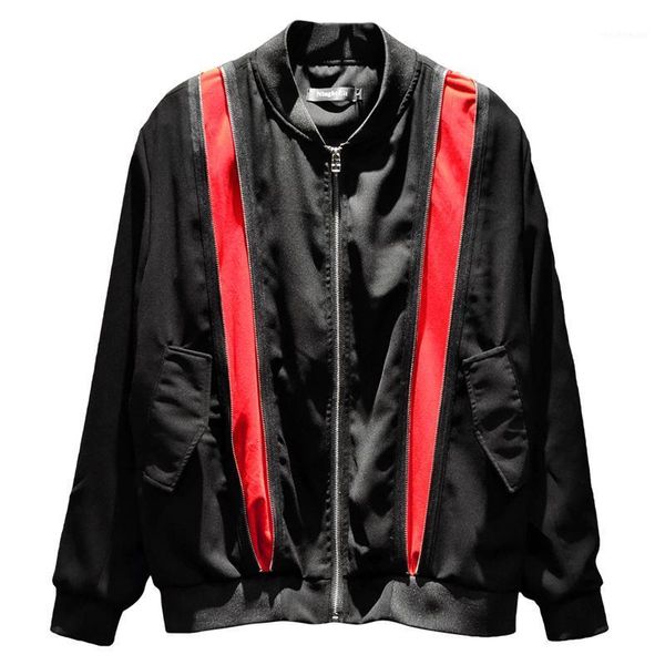 men's jackets 2021 spring men loose casual dark coats winter pockets zipper jacket japan style gothic owen clothing brand, Black;brown