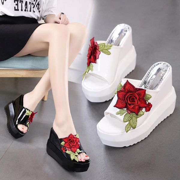 slippers thick-soled slope with sandals and slippers, casual waterproof platform, muffin, lai people, super high-heeled shoes, Black
slippers thick-soled slope with sandals and slippers, casual waterproof platform, muffin, lai people, super high-heeled shoes, Black