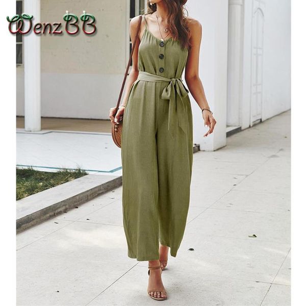 women's jumpsuits & rompers wenzbb spaghetti strap women bandage tunic one piece sets sleeveless wide legs trousers overalls drop, Black;white
women's jumpsuits & rompers wenzbb spaghetti strap women bandage tunic one piece sets sleeveless wide legs trousers overalls drop, Black;white