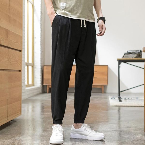 men's pants 2021 chinese style cotton and linen casual trousers beam foot plus size harem male bloomers, Black
men's pants 2021 chinese style cotton and linen casual trousers beam foot plus size harem male bloomers, Black
