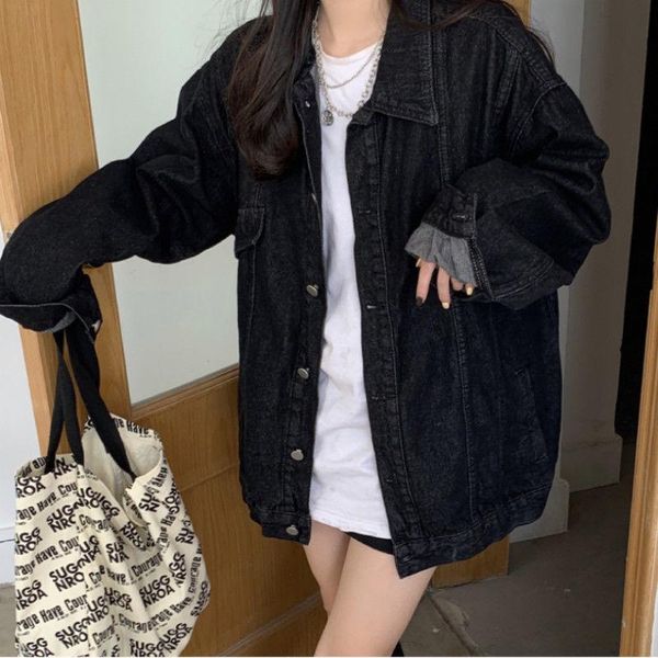 women's jackets jacket fashion denim autumn lady korean loose blue casual streetwear plus size outerwear coat, Black;brown
women's jackets jacket fashion denim autumn lady korean loose blue casual streetwear plus size outerwear coat, Black;brown