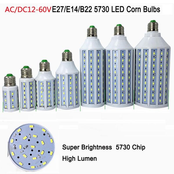 bulbs 30pcs/lot ac/dc12v-60v led corn 7w 10w 15w 18w 25w e27 b22 36v 48vsmd 5730 warm/cool white
bulbs 30pcs/lot ac/dc12v-60v led corn 7w 10w 15w 18w 25w e27 b22 36v 48vsmd 5730 warm/cool white