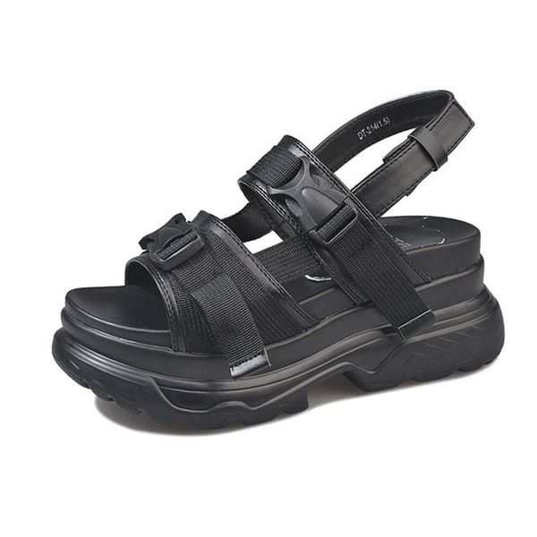 platform women's sandals 2021 fashion summer leather buckle women thick soled beach sandal casual chunky woman shoes, Black
platform women's sandals 2021 fashion summer leather buckle women thick soled beach sandal casual chunky woman shoes, Black