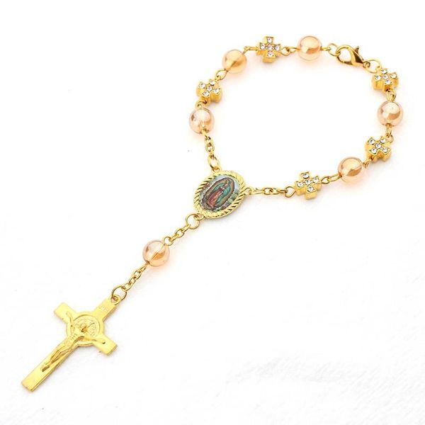 link, chain 12 pcs gold cross clasp rosaries bracelet rosary first communion favors baptism christening, Black
link, chain 12 pcs gold cross clasp rosaries bracelet rosary first communion favors baptism christening, Black
