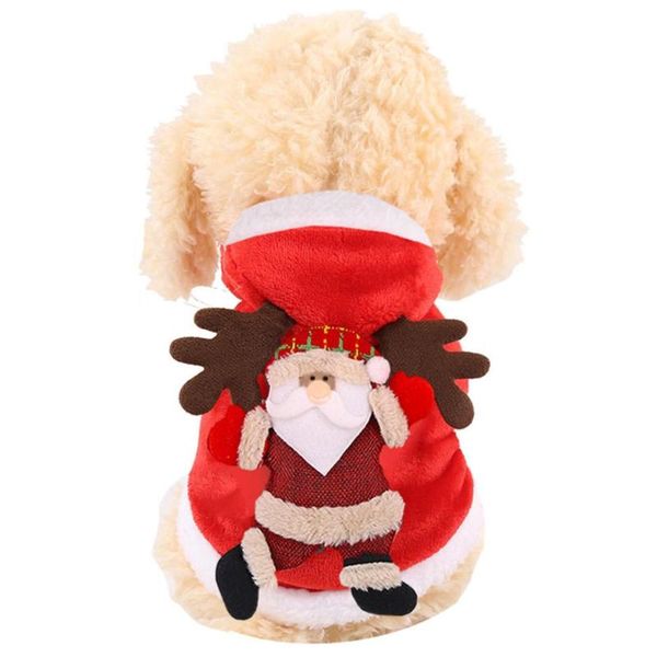 dog apparel pet autumn/winter warm fawn christmas clothes
