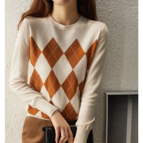 women's sweaters cashmere sweater 2021 arrival korea style argyle autumn knitted pullover basic shirts women spring casual, White;black
women's sweaters cashmere sweater 2021 arrival korea style argyle autumn knitted pullover basic shirts women spring casual, White;black