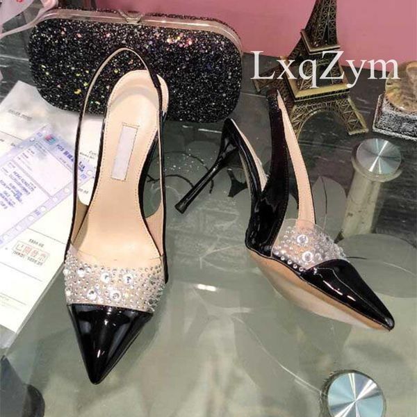 sandals bling shiny crystal wedding shoes bride pvc rhinestone patchwork dress pumps pointed toe glittering heels stiletto, Black
sandals bling shiny crystal wedding shoes bride pvc rhinestone patchwork dress pumps pointed toe glittering heels stiletto, Black