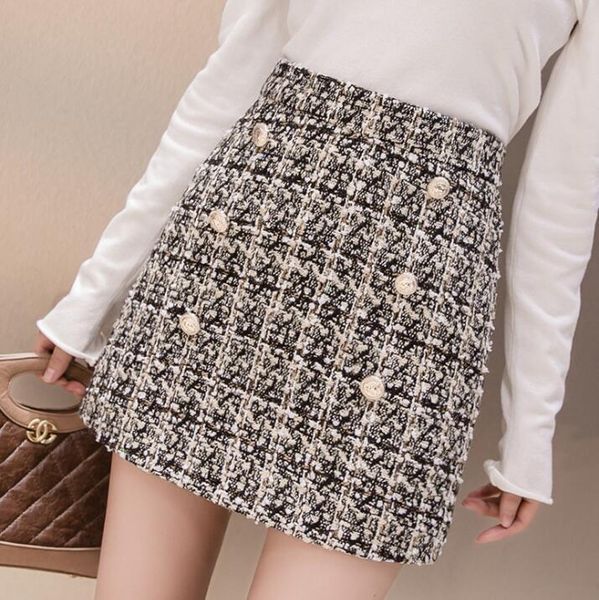 skirts 2021 women woolen mini autumn winter fashion vintage straight plaid tassel skater skirt high waist femininas big size, Black
skirts 2021 women woolen mini autumn winter fashion vintage straight plaid tassel skater skirt high waist femininas big size, Black