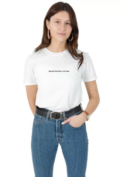 spread hummus not hate t-shirt tee shirt funny slogan vegan vegetarian, White;black
spread hummus not hate t-shirt tee shirt funny slogan vegan vegetarian, White;black