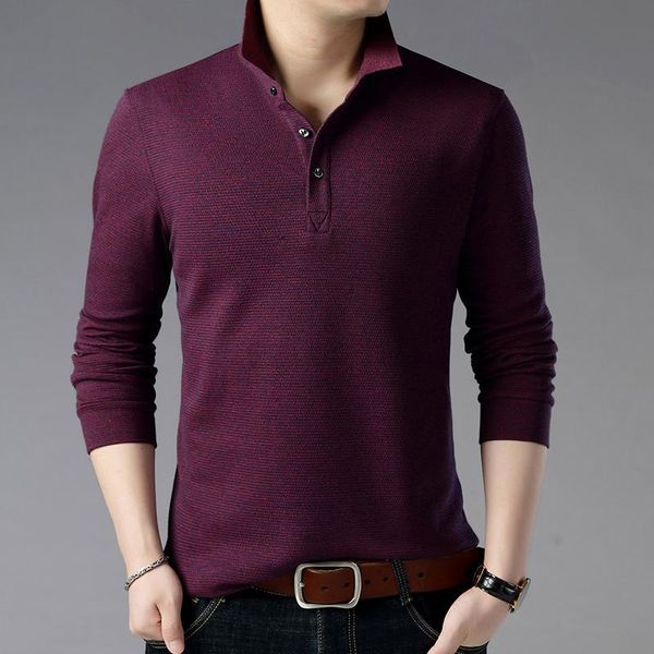 men's polos fall 2021 lapel long-sleeved casual bottoming shirt pure color loose t-shirt trend, White;black
men's polos fall 2021 lapel long-sleeved casual bottoming shirt pure color loose t-shirt trend, White;black
