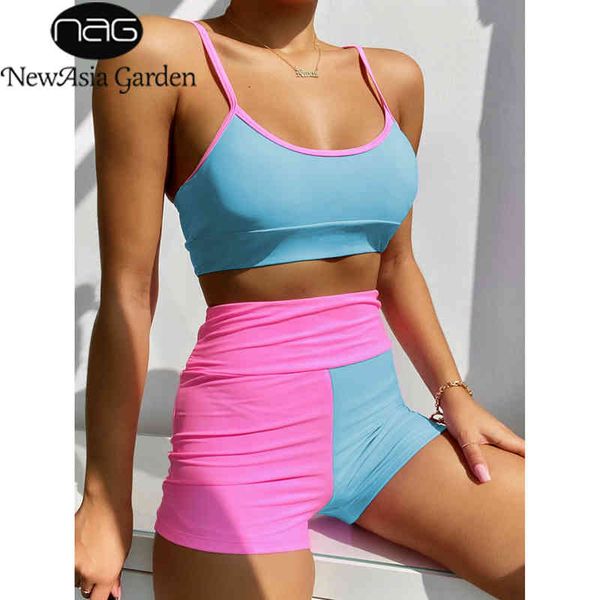 newasia patchwork swimwear women color blocking high waist swim shorts ladies two piece set summer beach club party outfits 210413, White;black
newasia patchwork swimwear women color blocking high waist swim shorts ladies two piece set summer beach club party outfits 210413, White;black