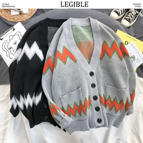 winter casual sweater men hip hop korean loose cardigan v neck callor coat men's sweaters, White;black
winter casual sweater men hip hop korean loose cardigan v neck callor coat men's sweaters, White;black