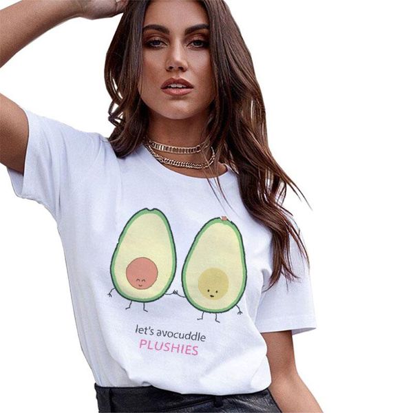 women's t-shirt cute avocado printed short sleeve womens small fresh casual tees female women t shirt harajuku vogue kawaii cartoon, White
women's t-shirt cute avocado printed short sleeve womens small fresh casual tees female women t shirt harajuku vogue kawaii cartoon, White