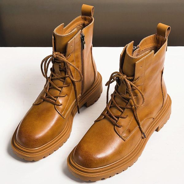 boots genuine cowhide leather women white ankle motorcycle female autumn shoes woman punk spring winter, Black
boots genuine cowhide leather women white ankle motorcycle female autumn shoes woman punk spring winter, Black