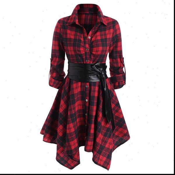 gothic vintage plaid belt tunic women dresses spring autumn long sleeve a line retro party good quality, Black;gray
gothic vintage plaid belt tunic women dresses spring autumn long sleeve a line retro party good quality, Black;gray