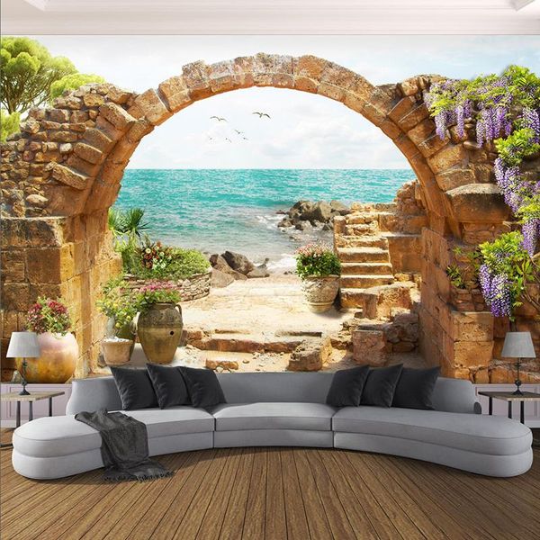 wallpapers dropship custom 3d mural wallpaper garden stone arch sea view background wall painting fresco cafe restaurant
wallpapers dropship custom 3d mural wallpaper garden stone arch sea view background wall painting fresco cafe restaurant