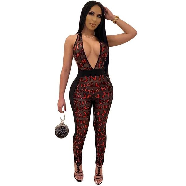 women's jumpsuits & rompers deep v-neck see-through letters skinny lady beach style backless full length sports catsuits, Black;white
women's jumpsuits & rompers deep v-neck see-through letters skinny lady beach style backless full length sports catsuits, Black;white