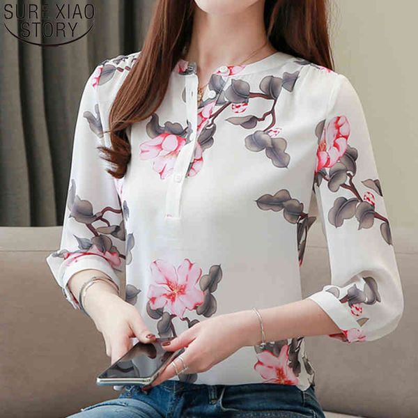 vintage blouses floral print three quarter sleeve chiffon shirts women plus size pullover ladies clothes 9462 50 210417, White
vintage blouses floral print three quarter sleeve chiffon shirts women plus size pullover ladies clothes 9462 50 210417, White