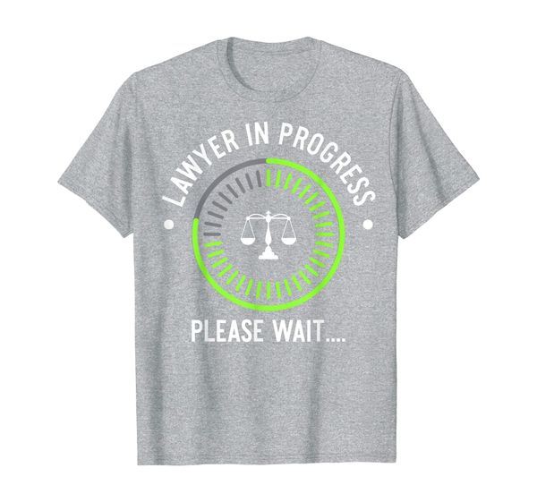 funny lawyer in progress gift t-shirt | law school apparel, White;black