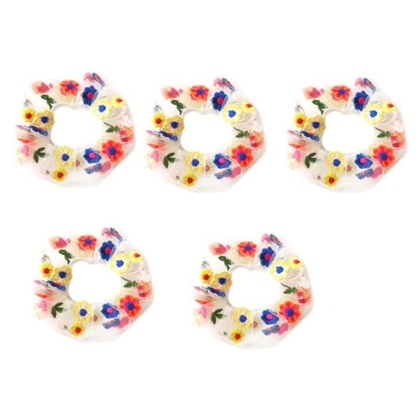 hair accessories embroidery flower mesh yarn band lace large intestine tie rubber mori girl ring, Slivery;white
hair accessories embroidery flower mesh yarn band lace large intestine tie rubber mori girl ring, Slivery;white
