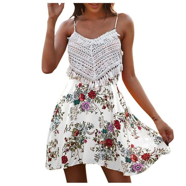casual dresses dress women summer fashion lace flower printed halter sling adjustable strap sleeveless boho mini robe été, Black;gray
casual dresses dress women summer fashion lace flower printed halter sling adjustable strap sleeveless boho mini robe été, Black;gray