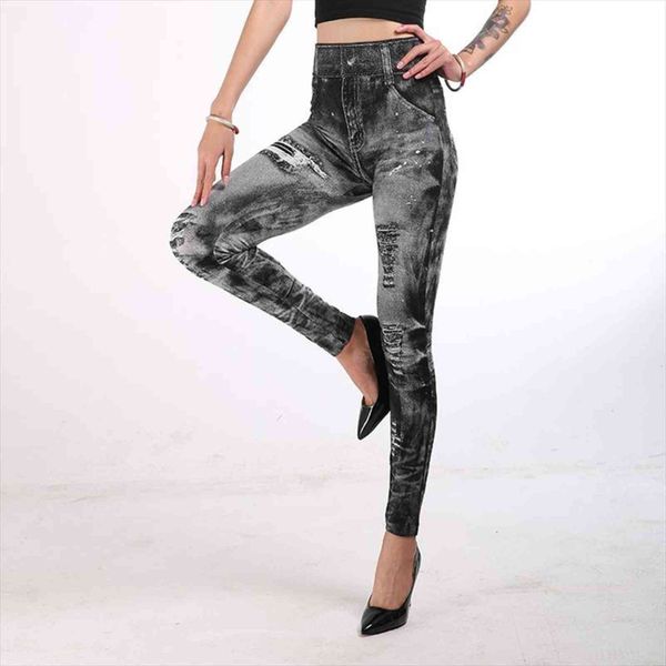 imitation cowboy printed super womens legging elastic pants high waist slim pencil jeans, Black
imitation cowboy printed super womens legging elastic pants high waist slim pencil jeans, Black