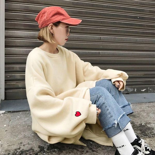 women's hoodies & sweatshirts harajuku sweatshirt women o-neck oversized autumn winter 2021 preppy style casual loose plus velvet cloth, Black
women's hoodies & sweatshirts harajuku sweatshirt women o-neck oversized autumn winter 2021 preppy style casual loose plus velvet cloth, Black