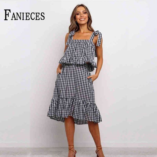 spring summer casual 2 piece set strapless plaid and midi skirt lace up bandage suit two outfits ropa mujer 210520, White
spring summer casual 2 piece set strapless plaid and midi skirt lace up bandage suit two outfits ropa mujer 210520, White