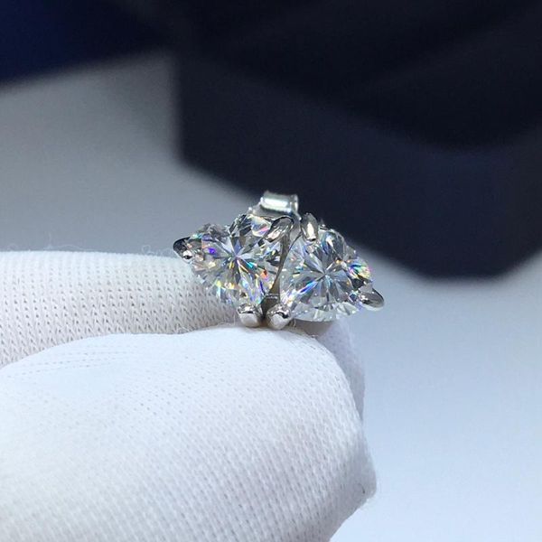 stud silver 925 original brilliant cut diamond test past total 1 carat d color moissanite heart gemstone earrings gift, Golden;silver
stud silver 925 original brilliant cut diamond test past total 1 carat d color moissanite heart gemstone earrings gift, Golden;silver