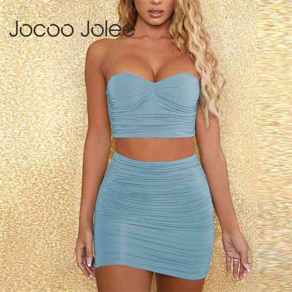 women two piece suits solid tube high waist sets summer pleated bodycon skirts streetwear 210416, White
women two piece suits solid tube high waist sets summer pleated bodycon skirts streetwear 210416, White