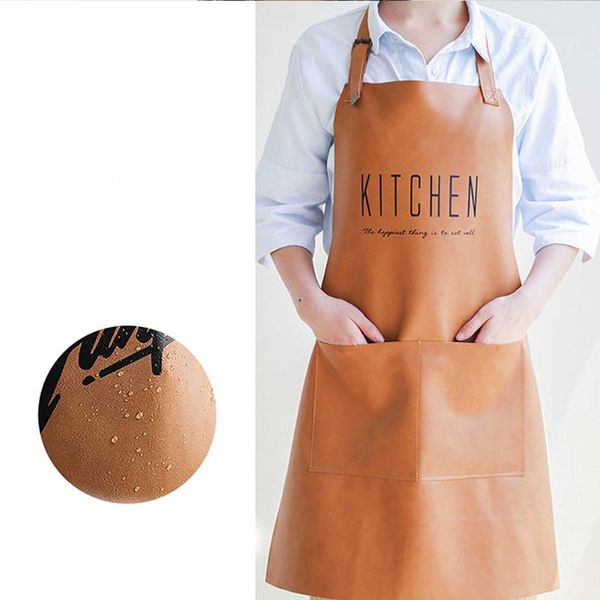kitchen leather apron household cooking cleaning oilproof waterproof sleeveless halter aprons
kitchen leather apron household cooking cleaning oilproof waterproof sleeveless halter aprons