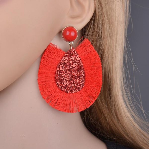dangle & chandelier fashion bohemia statement shiny sequins tassel earrings for women red pink yellow nightclub stage drop gifts, Silver
dangle & chandelier fashion bohemia statement shiny sequins tassel earrings for women red pink yellow nightclub stage drop gifts, Silver
