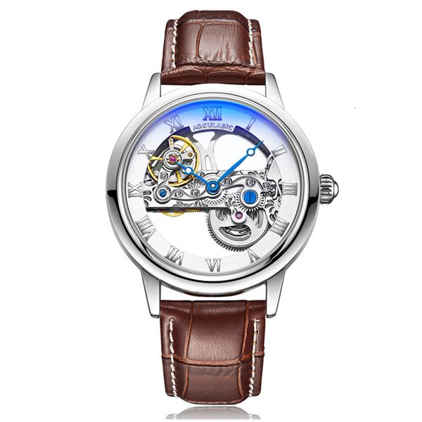 gorben pu leather men mechanical watches self-propelled wind automatic mechanical clock business sports, Slivery;brown
gorben pu leather men mechanical watches self-propelled wind automatic mechanical clock business sports, Slivery;brown