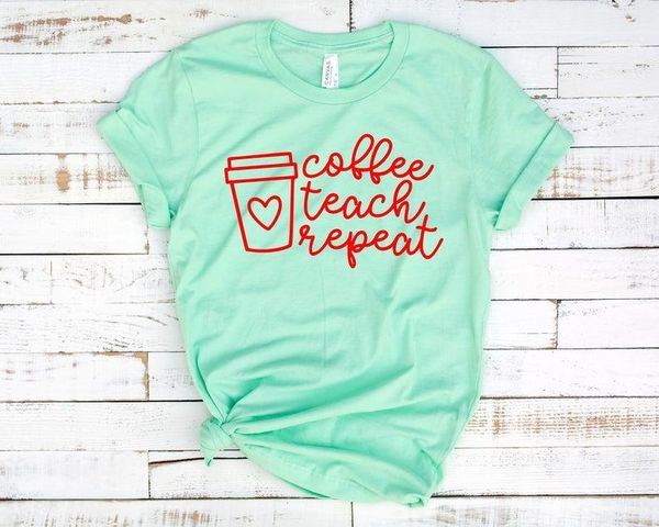 women's t-shirt coffee repeat teacher gift teach lovers shirt short sleeve tees fashion cotton o neck female clothing casual y2k unisex, White
women's t-shirt coffee repeat teacher gift teach lovers shirt short sleeve tees fashion cotton o neck female clothing casual y2k unisex, White