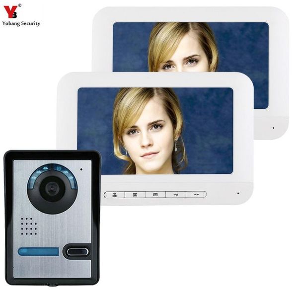 yobang security 7 inch home video doorbell door phone system 2 monitors kits ir night vision intercom camera phones
yobang security 7 inch home video doorbell door phone system 2 monitors kits ir night vision intercom camera phones